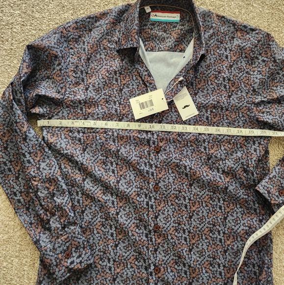 American heritage performance men's button up NWT - Picture 10 of 11